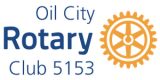 Logo of Rotary International- co Oil City Rotary Club